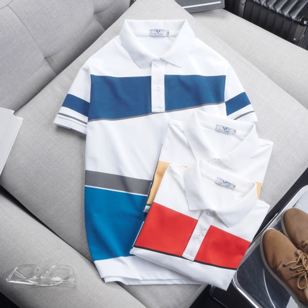 Áo cổ bẻ Marc Color chất liệu vải cá sấu Poly cao cấp (HÀNG XUẤT KHẨU)