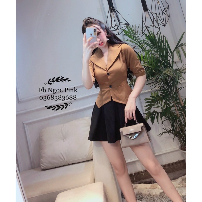 Áo Vest Nữ Công Sở Tay Lỡ Chất Vải Tuyết Mưa Sang Đẹp | BigBuy360 - bigbuy360.vn