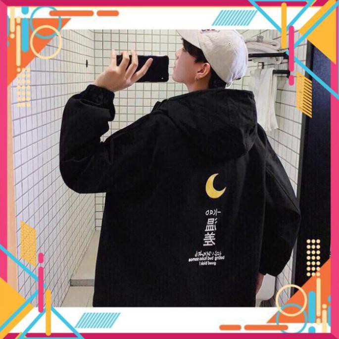 [Mặc là Auto Sang] Áo Khoác Dù - Áo Khoác Gió Mặt Trăng In Lưng Hàng , Áo Gió Siêu Hót AD | BigBuy360 - bigbuy360.vn