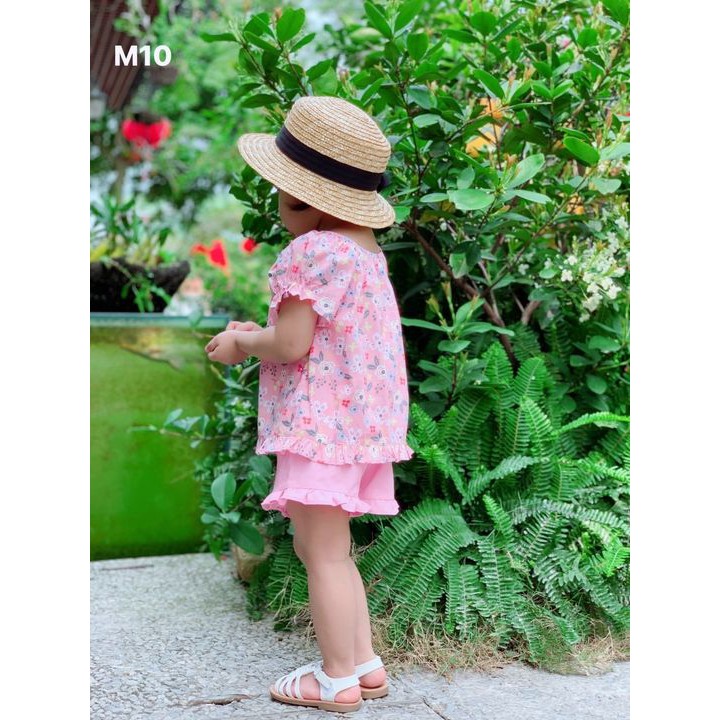 Bộ Mia Kids cúc dọc hoa HỒNG
