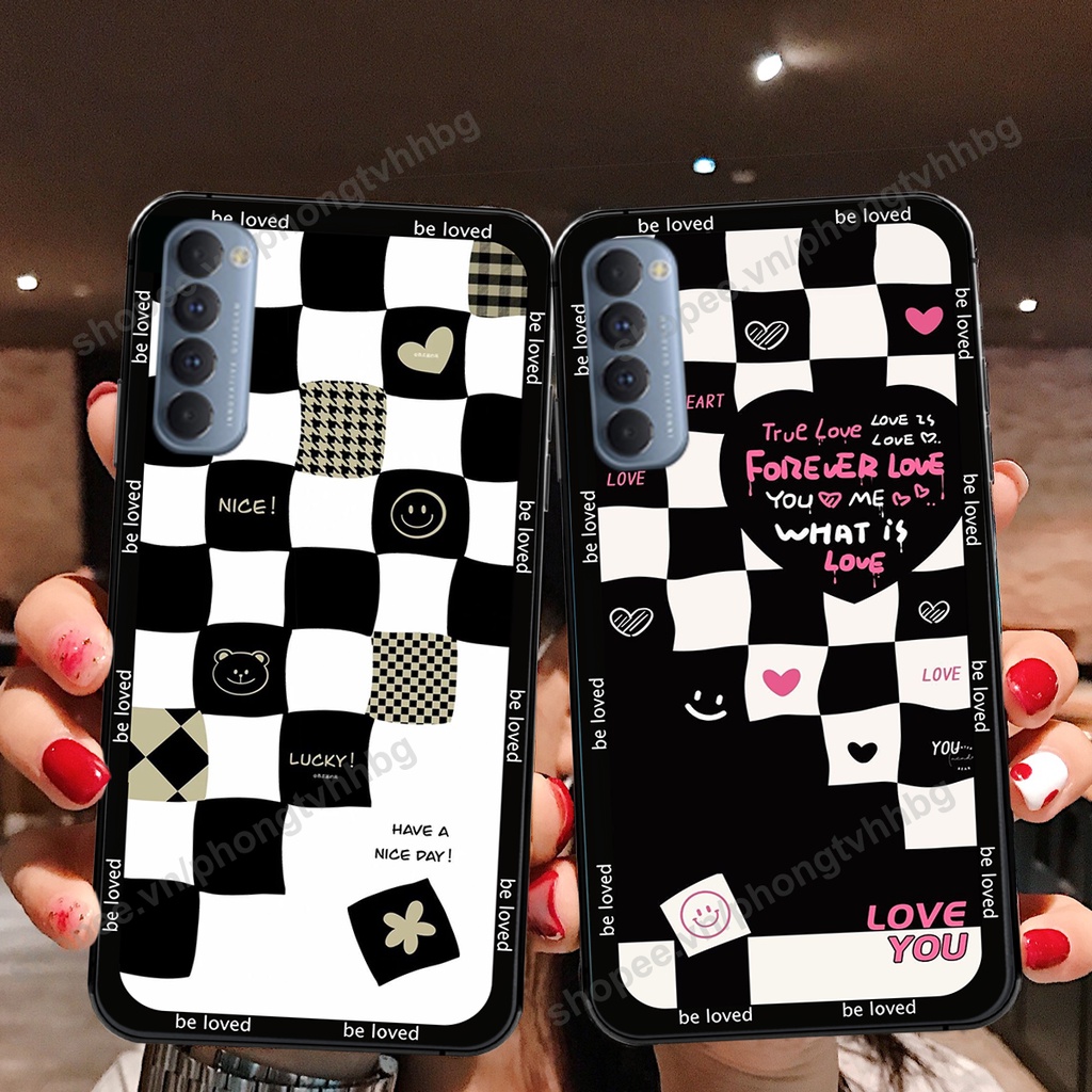 Ốp lưng Oppo Reno3 / Reno3 Pro / Reno 3  ốp họa tiết trái tim caro, chuột mikey thể thao cực đẹp cute cực bền bỉ