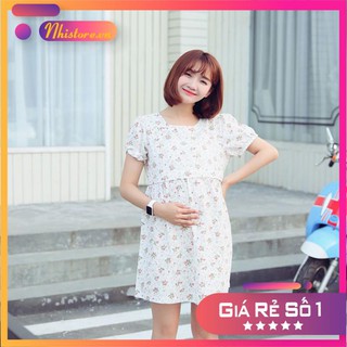 THANH LÝ HÀNG TỒN KHO Đầm bầu thời trang công sở thiết kế cho bé bú sau sinh