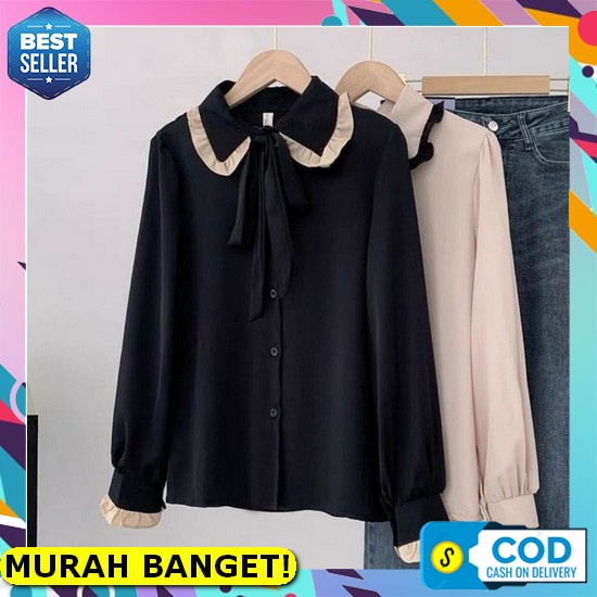 Áo Sơ Mi Tay Dài Oversize Thời Trang Phong Cách Hàn Quốc Size Lớn L - Xxxl King - Ivo Top Dành Cho Nữ Thanh Thiếu Niên
