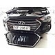 Mặt Ca Lăng Độ Dành Cho Elantra 2016-2018 Đen Bóng Có Viền Mạ