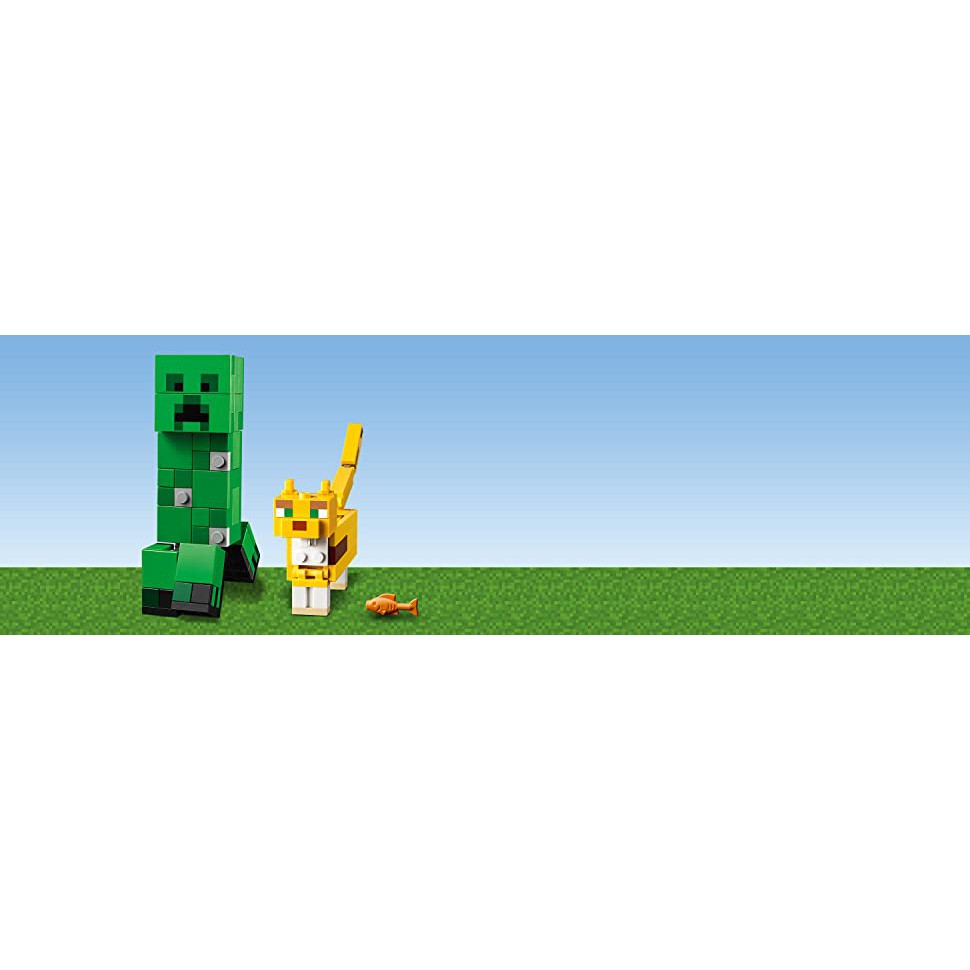 Đồ chơi LEGO MINECRAFT - Sinh Vật Creeper Khổng Lồ Và Mèo Ocelot - Mã SP 21156