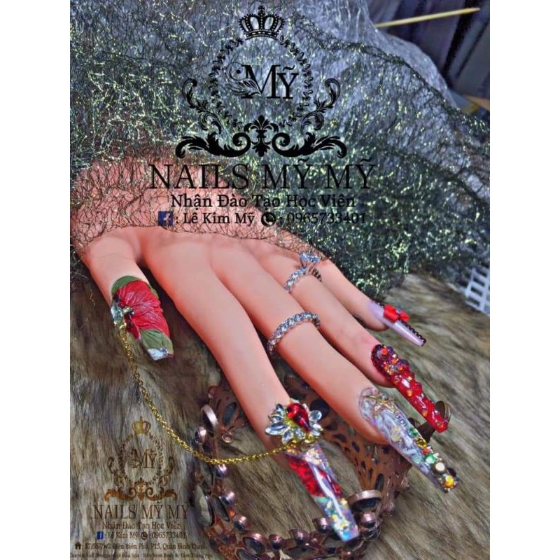 Bột Nail Set 24 hũ bột 10gram chuyên đắp hoa bột nail.