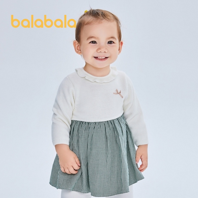 (3-5 tuổi) Váy liền mùa thu cho bé gái hãng BALABALA 2011320030113