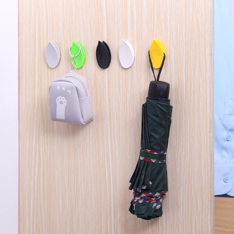Bộ 5 Giá Đỡ Treo Dù Gắn Tường Tự Dính Tiện Dụng Cho Phòng Tắm / Nhà Bếp