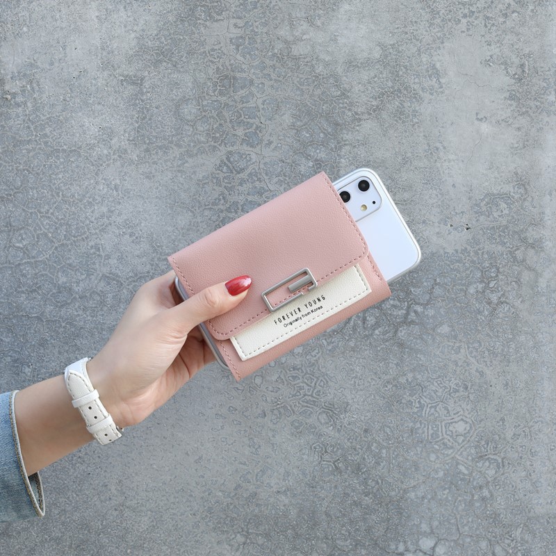 Ví nữ cao cấp mini cầm tay đẹp nhỏ gọn bỏ túi đựng tiền V04 | BigBuy360 - bigbuy360.vn