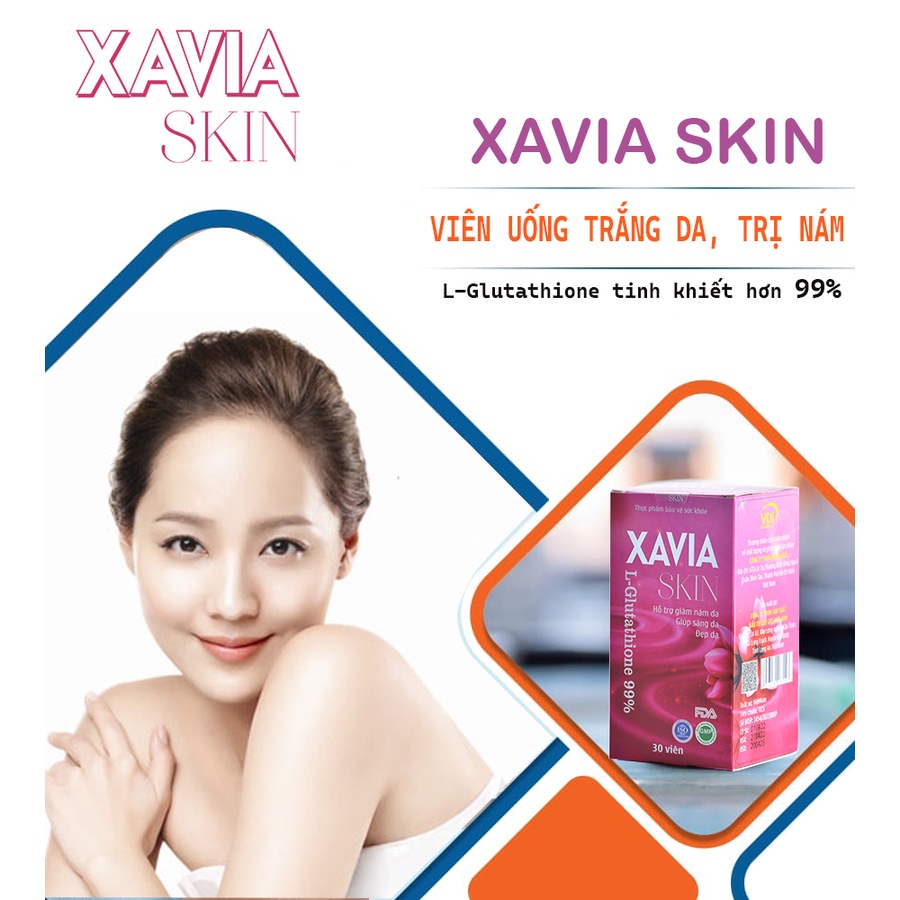 Viên Uống Trắng Da, Mờ Nám Xavia Skin
