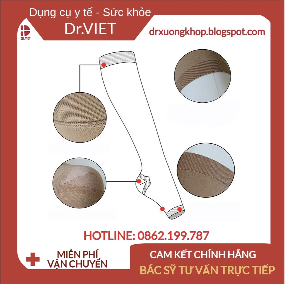 Vớ gối y khoa BioHealth Classic AD-Đạt tiêu chuẩn chất lượng Úc-phòng ngừa hỗ trợ bệnh suy giãn tĩnh mạch chân hiệu quả