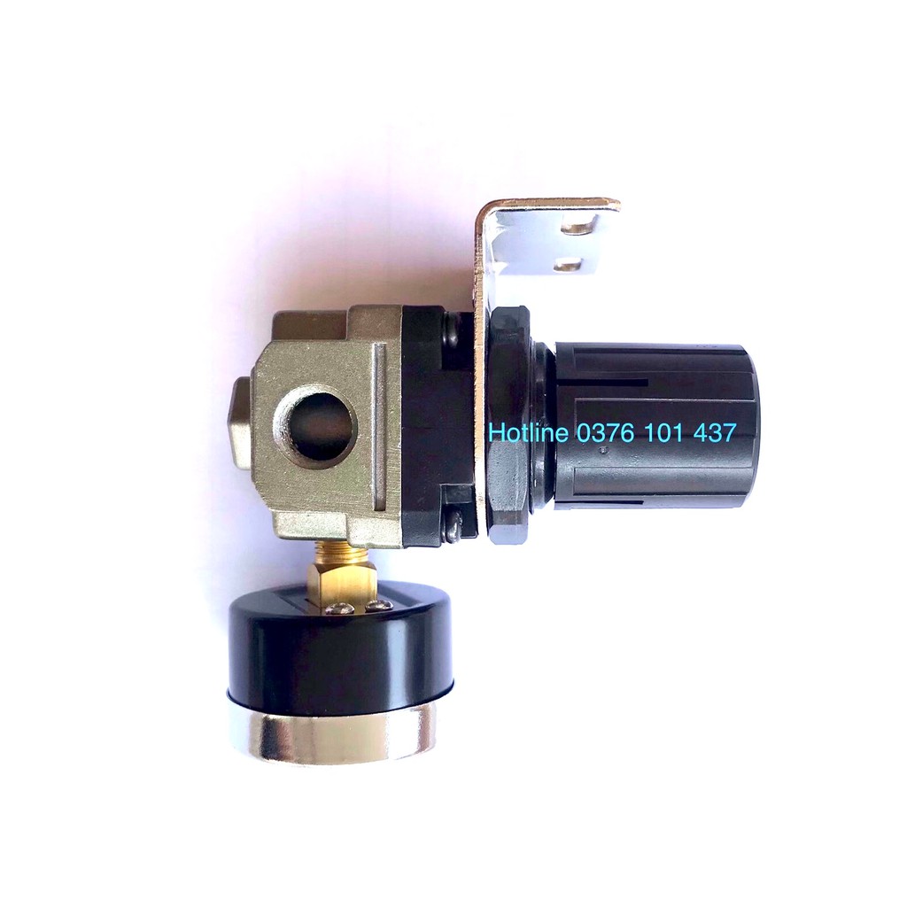 Van điều áp hơi khí nén CIM 2000-02 kèm đồng hồ đo áp lực khí nén, van điều chỉnh khí nén