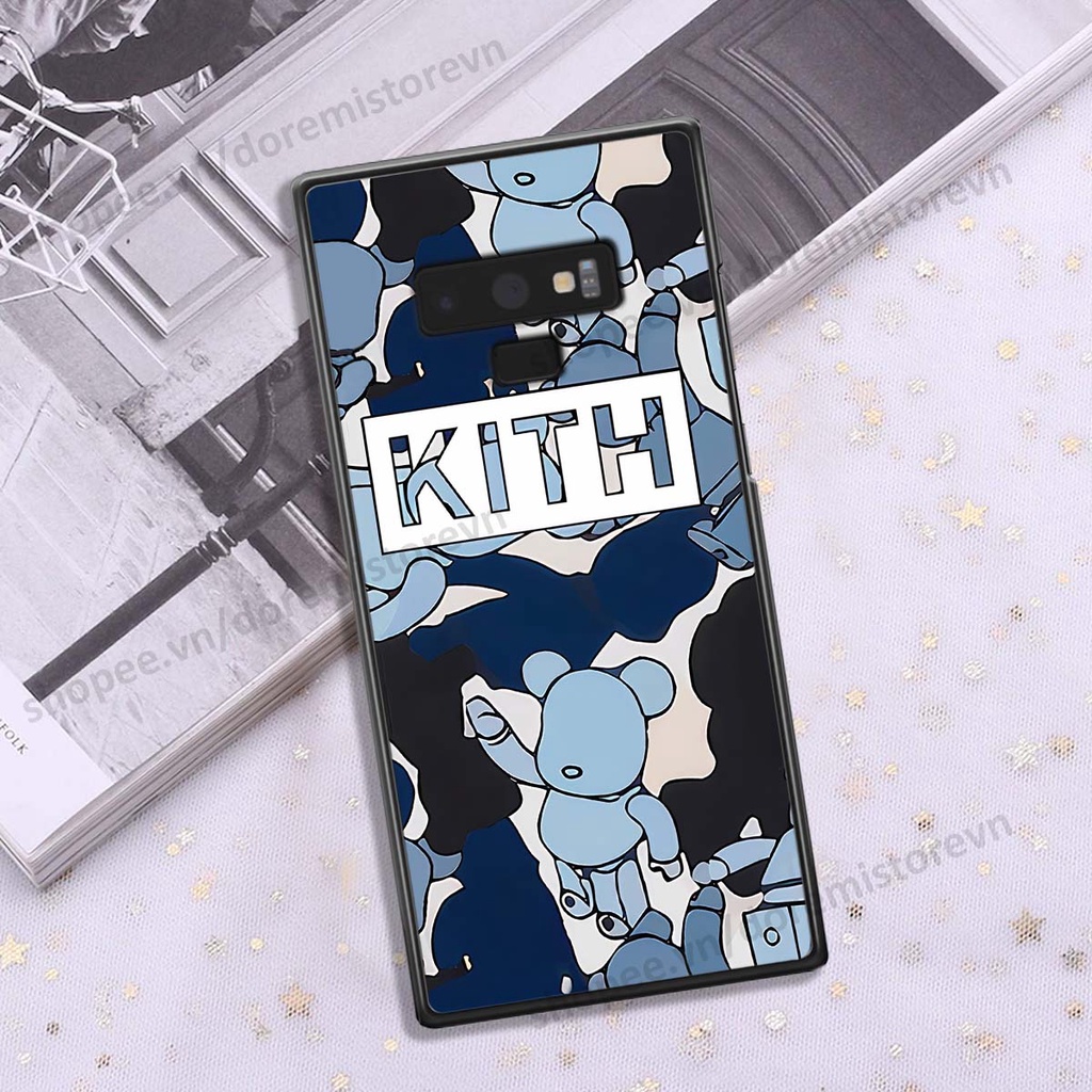 Ốp lưng Samsung Note 9 hình kaws, kith, bear brick nổi 3D phong cách độc đáo