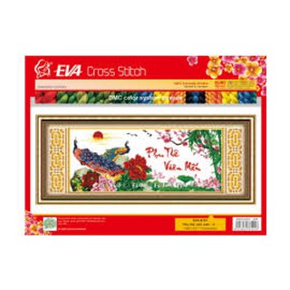 Tranh thêu phu thê viên mãn-chưa thêu