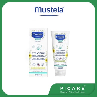 Kem dưỡng dành cho da chàm thể trạng Mustela Stelatopia Emollient Cream 200ml