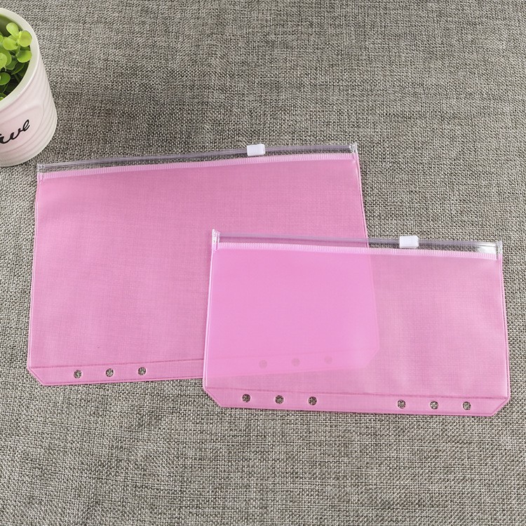 Túi Zip PVC Phụ Kiện Sổ Còng Planner, Binder  A5 / B5 / A6 /A7 . Túi đầy đủ các loại màu