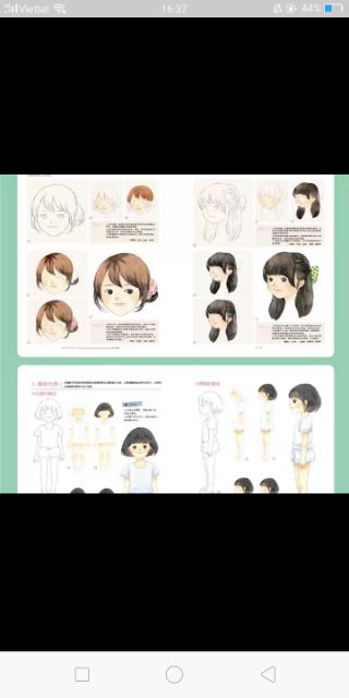 Tập tranh dạy vẽ màu nước Cô bé dễ thương