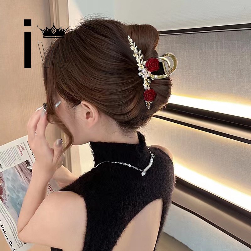 Kẹp TóC HìNh Cá MậP ĐíNh NgọC Trai Giả ThờI Trang Cho Nữ