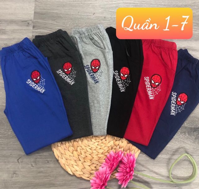 (Sẵn hàng)Quần dài cotton bé trai 6-23kg