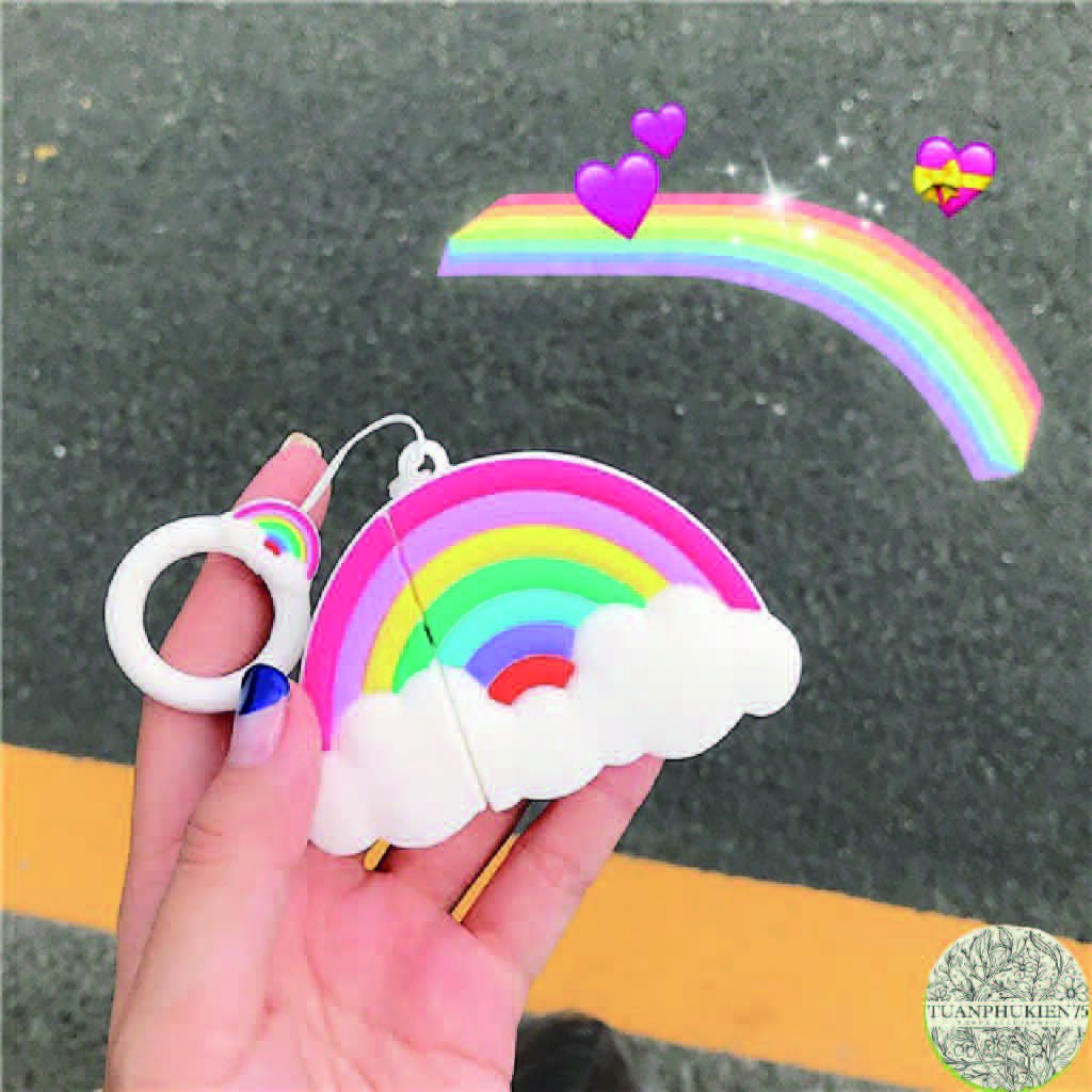 Airpods Case CUTE RAINBOW Case Tai Nghe Không Dây Airpods 1/2/i12 - MOBILE89