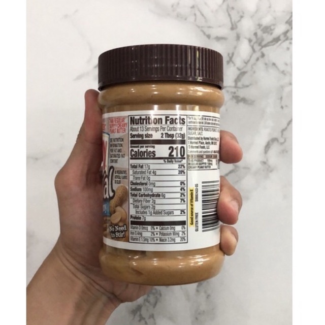 Bơ đậu phộng Skippy Natural 15 Oz (425gr)