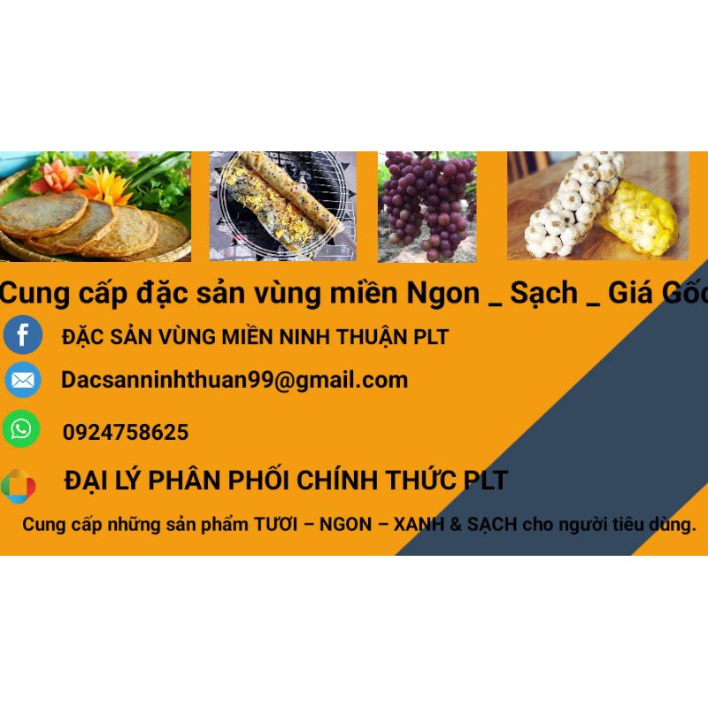 1 bịch 10 cuộn - BÁNH TRÁNG CUỘN MẮM RUỐC CHÀ BÔNG - ĐẶC SẢN NINH THUẬN