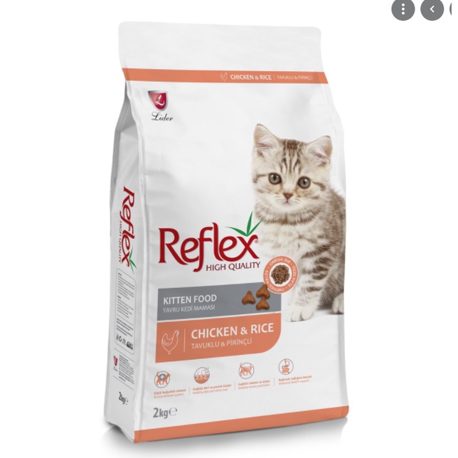 Thức ăn hạt khô Reflex cho mèo kitten adult - Túi 2kg Reflex t thumbnail