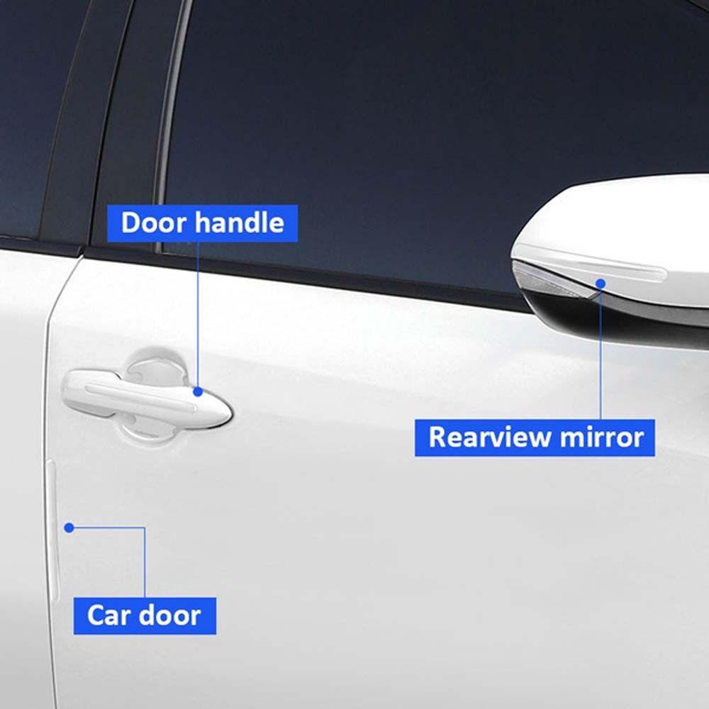 Miếng Dán Trang Trí Cửa Xe Hơi Bằng Vinyl Sơn Màu Độc Đáo Tiện Dụng