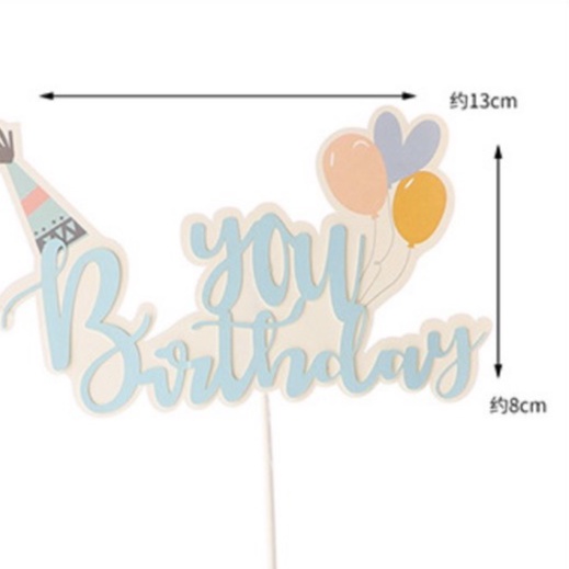 5 set que cắm HPBD giấy đẹp