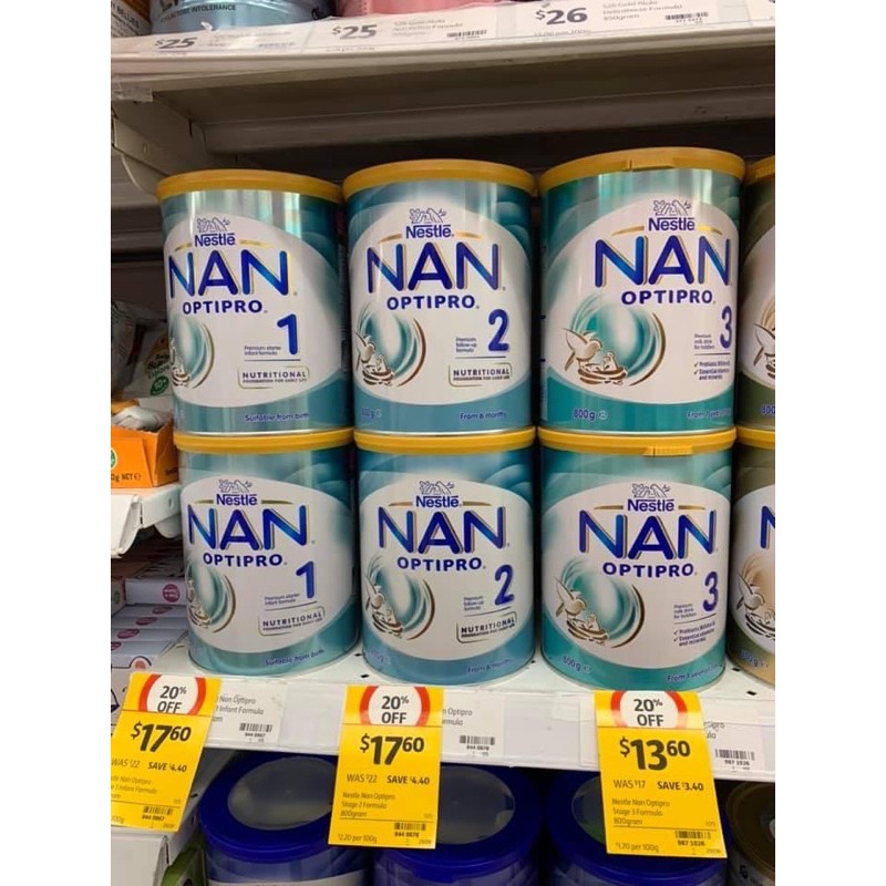 🔥 SALE GIÁ SỈ 🔥 Date 2024 Nan Optipro úc số 1/2/3 800g