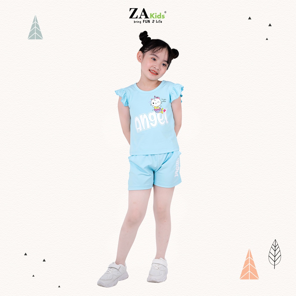 Bộ Quần Áo Thun Ngắn Tay Bé Gái (2-9 Tuổi) ZA Kids ZA22146TN/ZA22143TN
