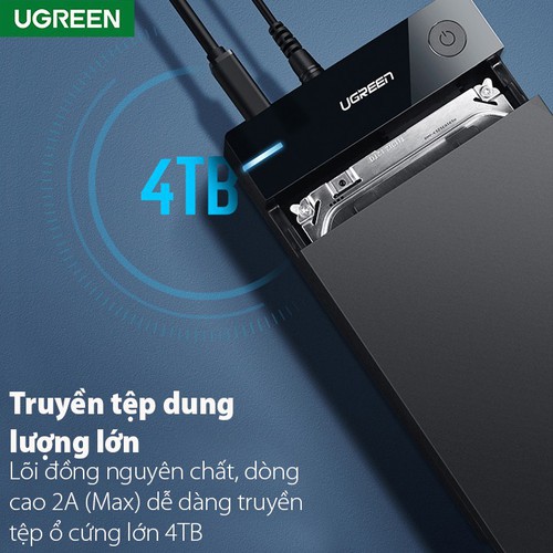 Cáp Máy In USB 3.0 Ugreen 10372 (dài 2M) - Hàng Chính Hãng