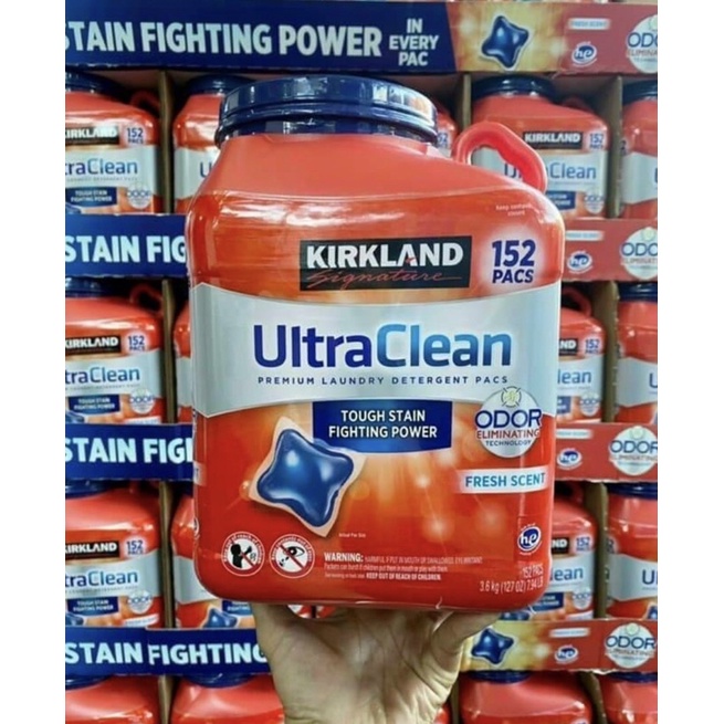 Viên giặt Kirkland 3 trong 1  siêu sạch không hại da tay