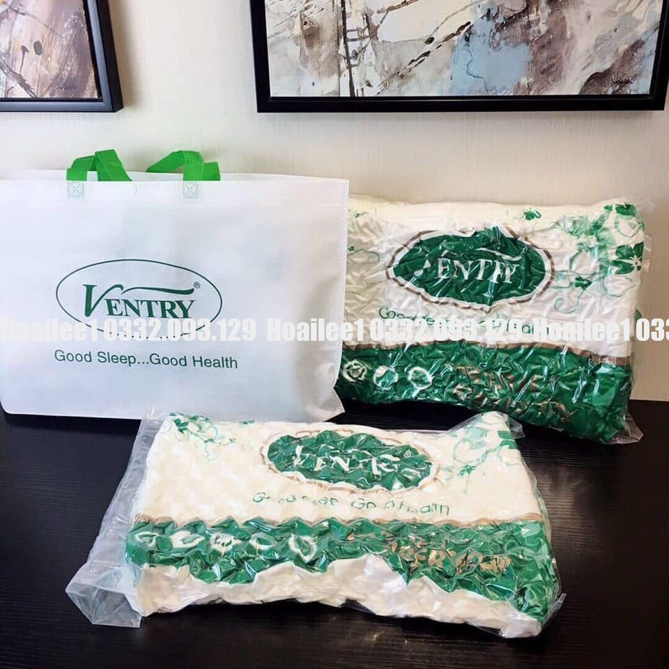Gối Cao Su Non Người Lớn Chống Đau Mỏi Cổ, Vai, Gáy - Gối Nằm Ventry Cao Cấp Chính Hãng