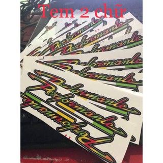 Tem wave 110 đen xanh