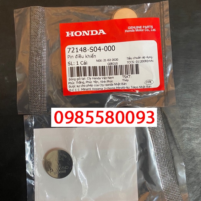 Pin Chìa Khoá Điều Khiển Smartkey Chính Hãng Honda