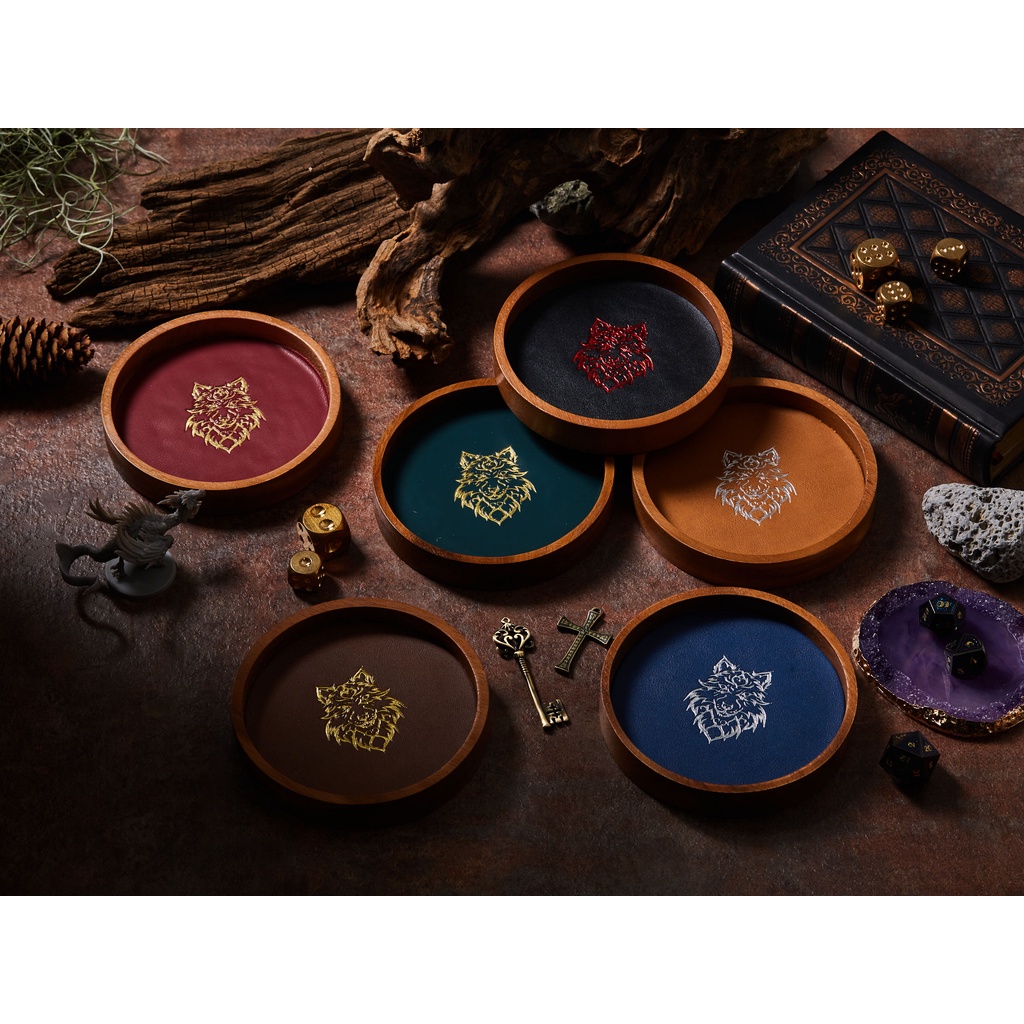 Khay Mini Dire Wolf Circle | Xúc xắc gỗ DnD D & D MTG RPG TRPG Board Game Magic