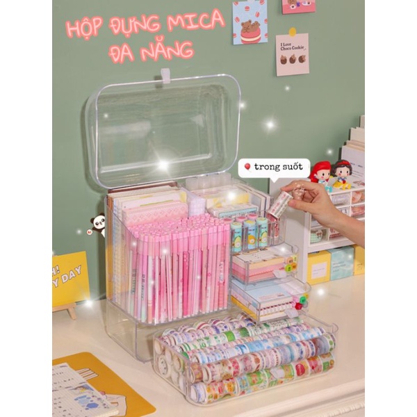 |ORDER| HỘP NHỰA ĐỰNG ĐỒ TRONG SUỐT MICA ĐA NĂNG