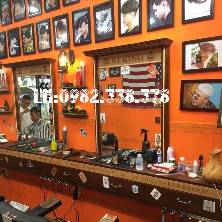 Kệ Gương Cắt Tóc Barbershop KG01