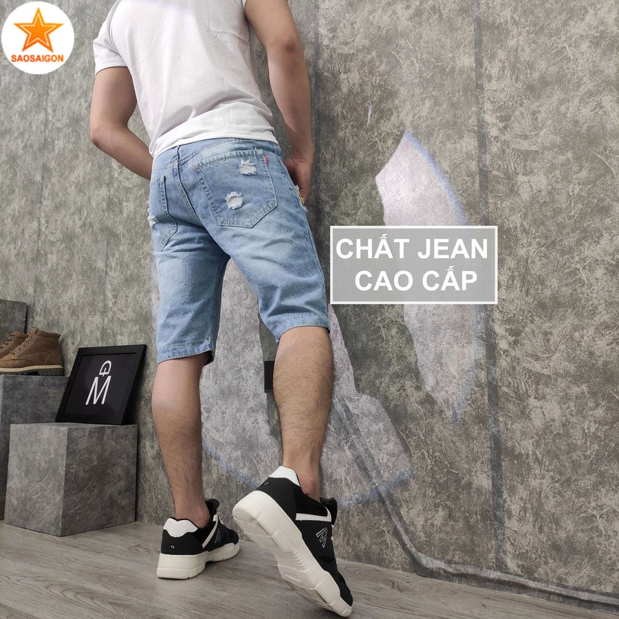 Quần short nam [ HÌNH THẬT ] jean đẹp chuẩn siêu bền SG416 Saosaigon | BigBuy360 - bigbuy360.vn