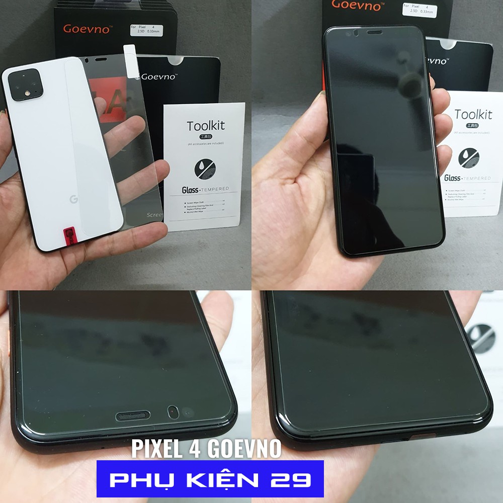 [Google Pixel 4/ 4 XL/ 4XL] Kính cường lực cao cấp chống bám vân tay GOEVNO