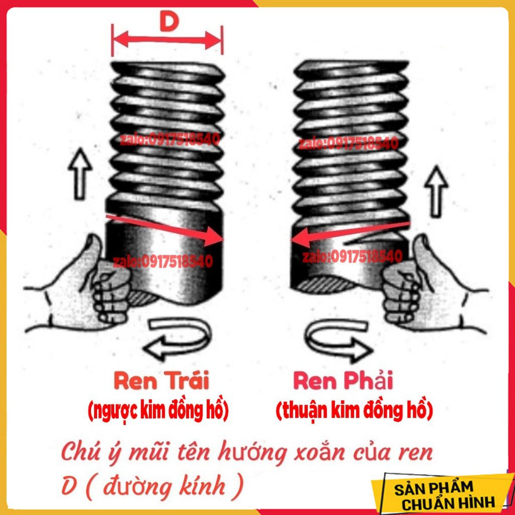 Ốc Nâng Chân Kính - Chuyển Gen Chân Gương Gắn Các Loại Xe