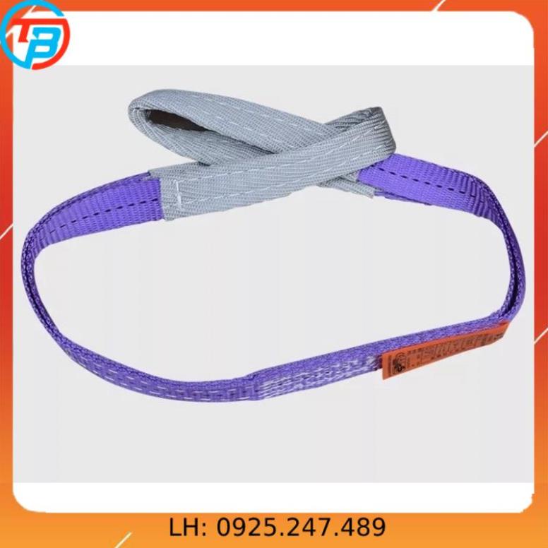 Dây Cáp Vải Cẩu Hàng 1 Tấn ( Dây Bẹ - Đủ Size ) cáp thép Thái Bình Vina