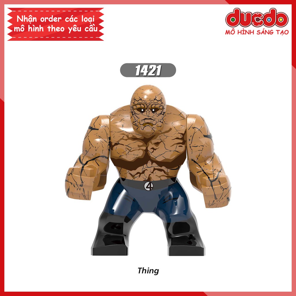 Bigfig siêu anh hùng Thing Fantastic Four  - Đồ chơi Lắp ghép Xếp hình Mini Minifigures Big Fig XINH X1421