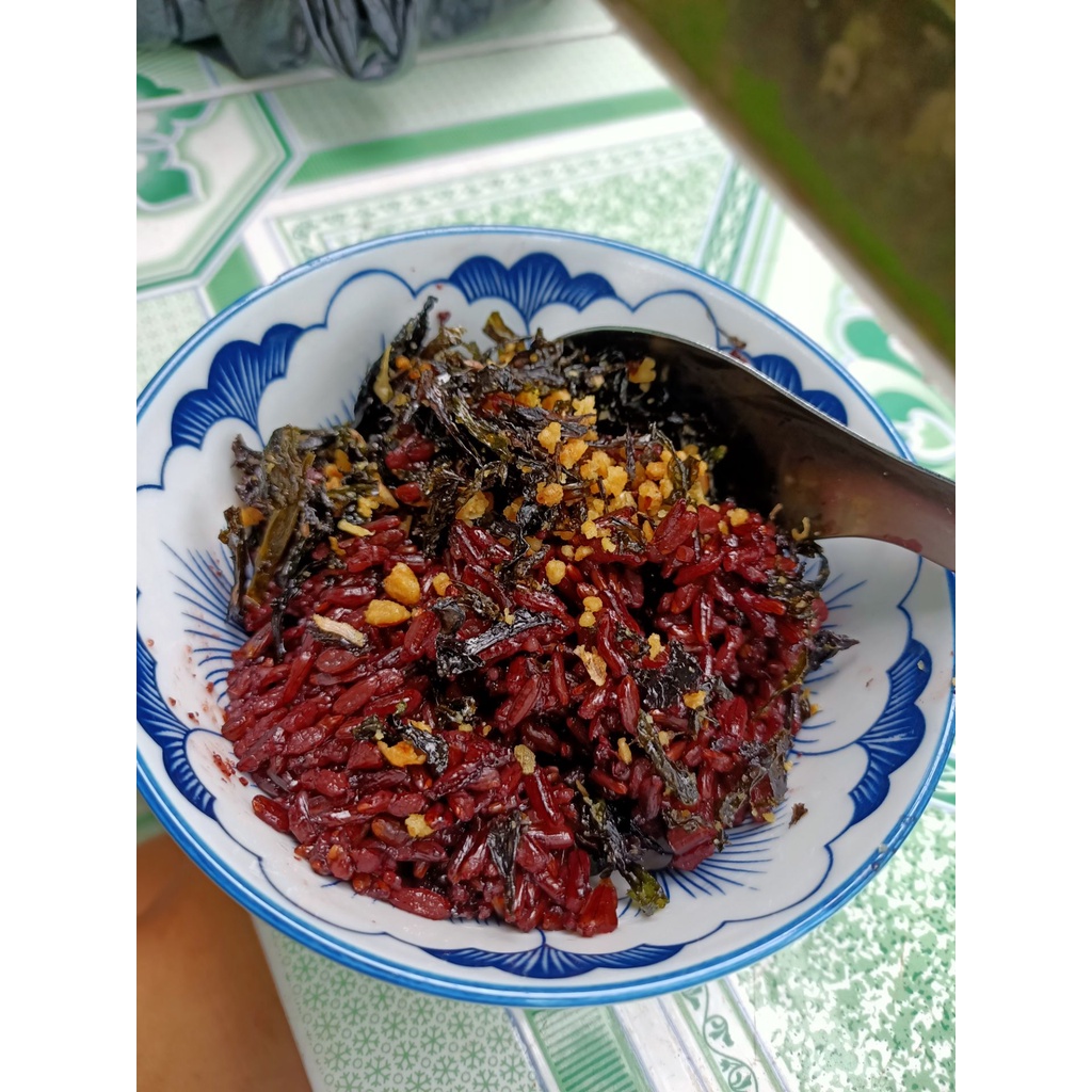 Gạo lứt tím than Ông Thọ túi 1kg phù hợp làm trà gạo lứt, date 12/2022