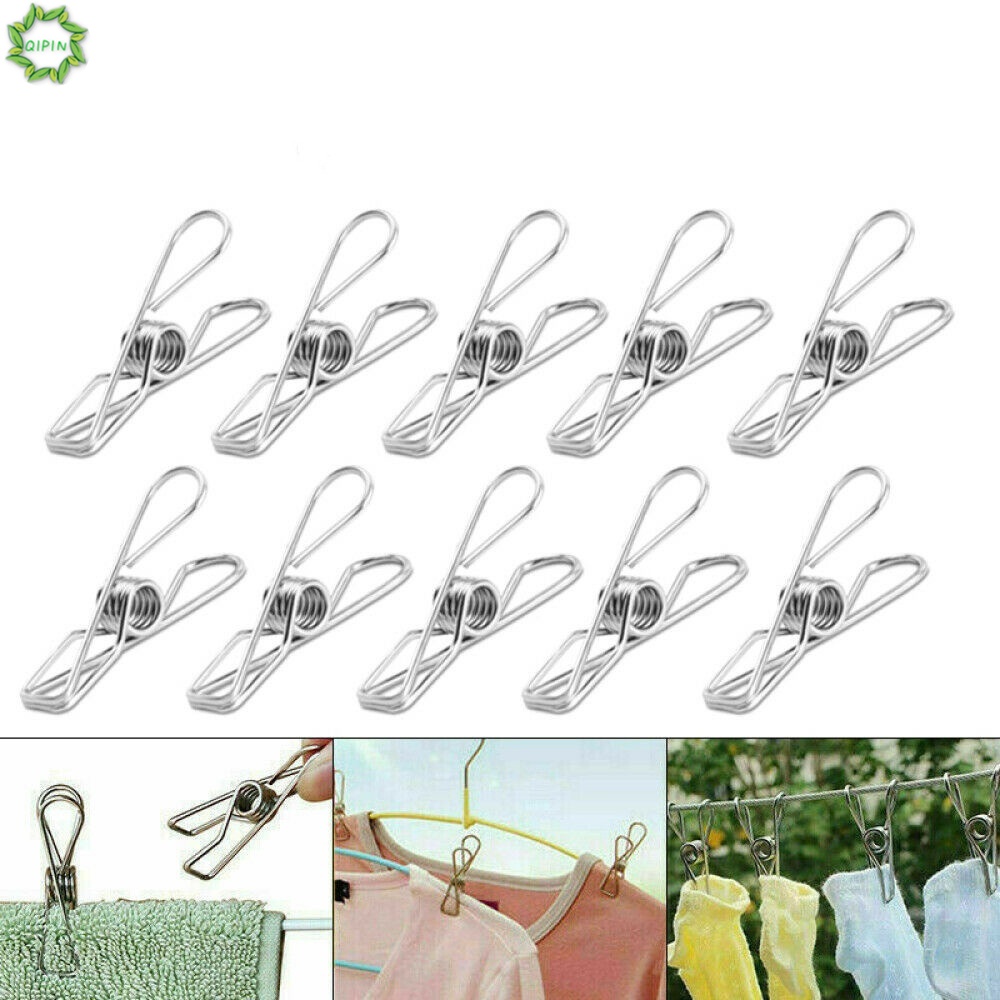 Bộ 20 cái kẹp cố định phơi đồ bằng inox tiện lợi