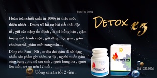 Detox x3 giảm mỡ bụng hiệu quả