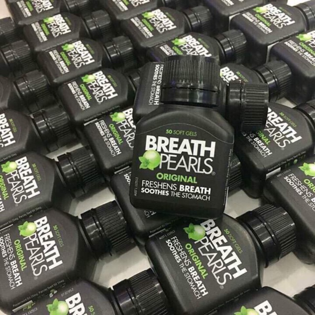 ( HỘP ĐỰNG) VIÊN NGẬM THƠM MIỆNG BREATH PEARLS