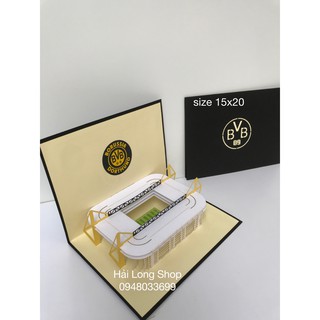 Stadium - Sân Bóng - Thiệp 3D ( mở 90 độ )