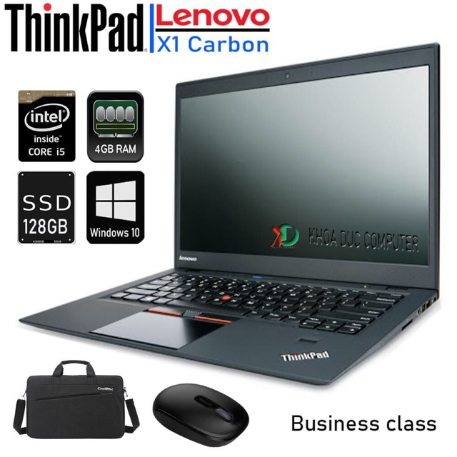 Laptop Lenovo Thinkpad X1 Carbon Core i5-4300U, 8gb Ram, 256gb SSD, 14inch HD vỏ carbon siêu mỏng nhẹ